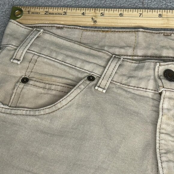 Levis 555 Jeans Mens 34x29.5 Tan Khaki Relaxed Fit Straight Leg Orange Tab USA - Picture 10 of 16